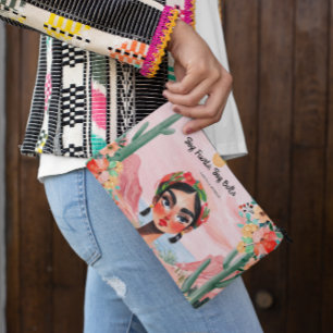 エンパワーメント開花パーソナライズされた：モノグラム アクセサリーポーチ