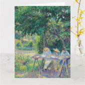 エンファントアタブレダンドルジャルダンカミールピサロ カード (黄色い花)