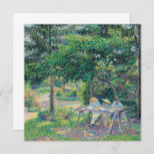 エンファントアタブレダンドルジャルダンカミールピサロ 招待状 (正面/裏面)