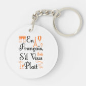 エンフランカイスイルヴォースプレイトフランスの先生生 キーホルダー (裏面)