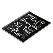 エンフランカイスイルヴォースプレイトフランスの先生 ノートブック (左側)