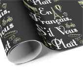 エンフランカイスイルヴォースプレイトフランスの先生 ラッピングペーパー (ロールコーナー)