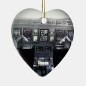 エンブラエル145のフライトデッキ セラミックオーナメント (右)