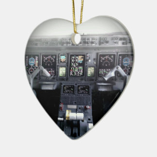 エンブラエル145のフライトデッキ セラミックオーナメント