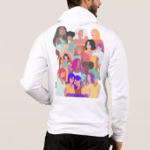 エンブレイスエクイティ – Happy Women's Day 2023 パーカ (裏面)