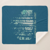 エンブレイスザワイルドプリザーブフォレストワイルダネス引用文 シェルパブランケット (正面(横))