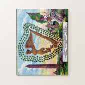 エンブレムズオブアイルランドハープクローバーパズル ジグソーパズル (縦)