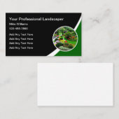 エンブレムモダン付き造園名刺 名刺 (正面/裏面)