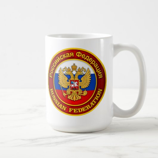 エンブレムロシアの コーヒーマグカップ (右)