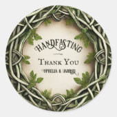 エンベロープコード用のハンドスティッカー ラウンドシール (正面)