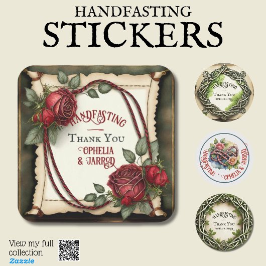 エンベロープコード用のハンドスティッカー ラウンドシール