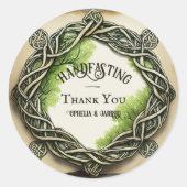 エンベロープコード用のハンドスティッカー ラウンドシール (正面)