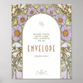 エンベロープサインゲストレビューヴィンテージアールヌーボーバイミュシャ ポスター (正面)