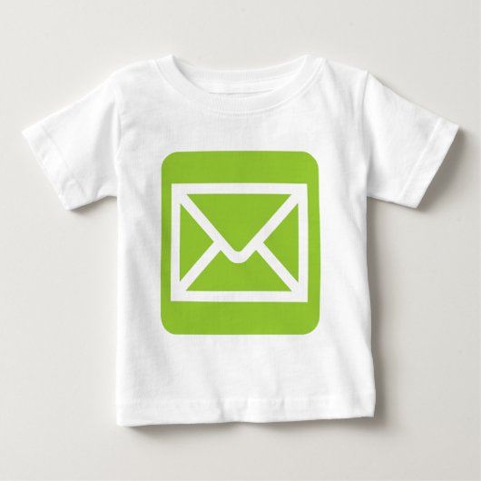 エンベロープサイン – 火星緑 ベビーTシャツ (正面)