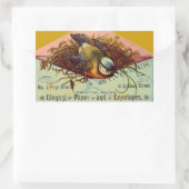 エンベロープシールのヴィンテージ広告バード 長方形シール (バッグ)