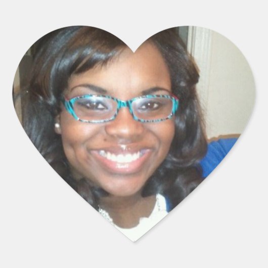 エンベロープステッカーの例 ハートシール (正面)