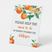 エンベロープステーション標識ベビーシャワーリトルかわいこちゃん 台座サイン (正面)