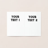 エンベロープタイププレミアムクラフトフォイルカード 箔カード (内部)