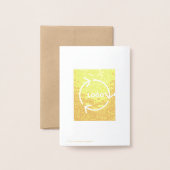 エンベロープタイププレミアムクラフトフォイルカード 箔カード (裏面封筒付き)