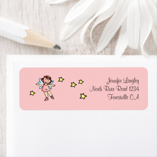 エンベロープメーリングアドレスステッカーバレエガール ラベル (インサイチュ)