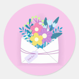 エンベロープラブラウンドステッカー ラウンドシール