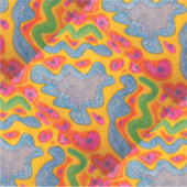 エンベロープ上の明るい民族型デザイン シール (正面)