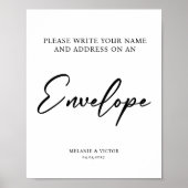 エンベロ書ープのサイン結婚ポスターの住所 ポスター (正面)