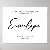 エンベロ書ープのサイン結婚ポスターの住所 ポスター (正面)