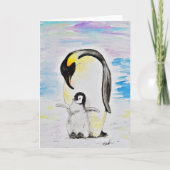 エンペペンギンとシックの水の色絵画の設定 カード (正面)