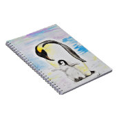 エンペペンギンとシックの水の色絵画の設定 ノートブック (右側)