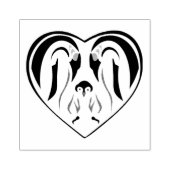 エンペペンギンファミリーラブハート ラバースタンプ (インプリント)