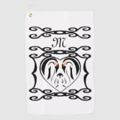 エンペペンギン永遠に鳥を愛する ゴルフタオル (正面)