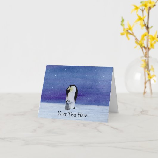 エンペペンギン カード (黄色い花)