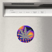 エンボスされたポット葉を持つフラクタル2s マグネット (インサイチュ (食洗機))