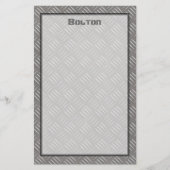 エンボスのアルミニウム金属の一見のカスタム 便箋 (正面)