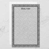 エンボスのアルミニウム金属の一見のカスタム 便箋 (正面/裏面)