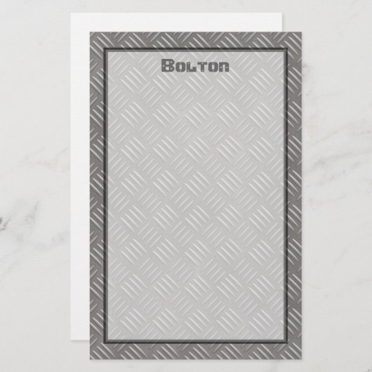 エンボスのアルミニウム金属の一見のカスタム 便箋 (正面/裏面)