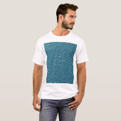 エンボスのデジタル液滴（青） Tシャツ (正面フル)
