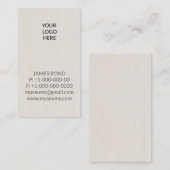 エンボスのロゴの名刺 名刺 (正面/裏面)