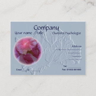 エンボスの一見のばら色の名刺 名刺