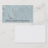 エンボスの一見のばら色の軽いティール(緑がかった色)の名刺 名刺 (正面/裏面)