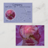 エンボスの一見の頭脳の名刺 名刺 (正面/裏面)