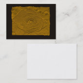 エンボスの深い金ゴールドのばら色の名刺 名刺 (正面/裏面)