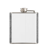 エンボスの白いテクスチャ フラスク (裏面)