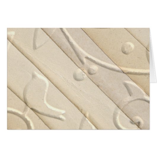 エンボスの紙のデザインカード (正面横)