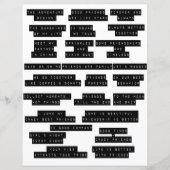 エンボスの言葉がジャンクジャーナルの友情をカット (正面)