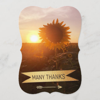 エンボスの金ゴールド多くの感謝のサンキューカード サンキューカード