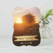 エンボスの金ゴールド多くの感謝のサンキューカード サンキューカード (スタンド正面)