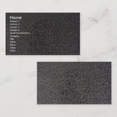 エンボスの銀 名刺 (正面/裏面)