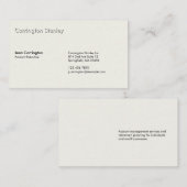 エンボスアカウントエグゼクティブアイボリー 名刺 (正面/裏面)